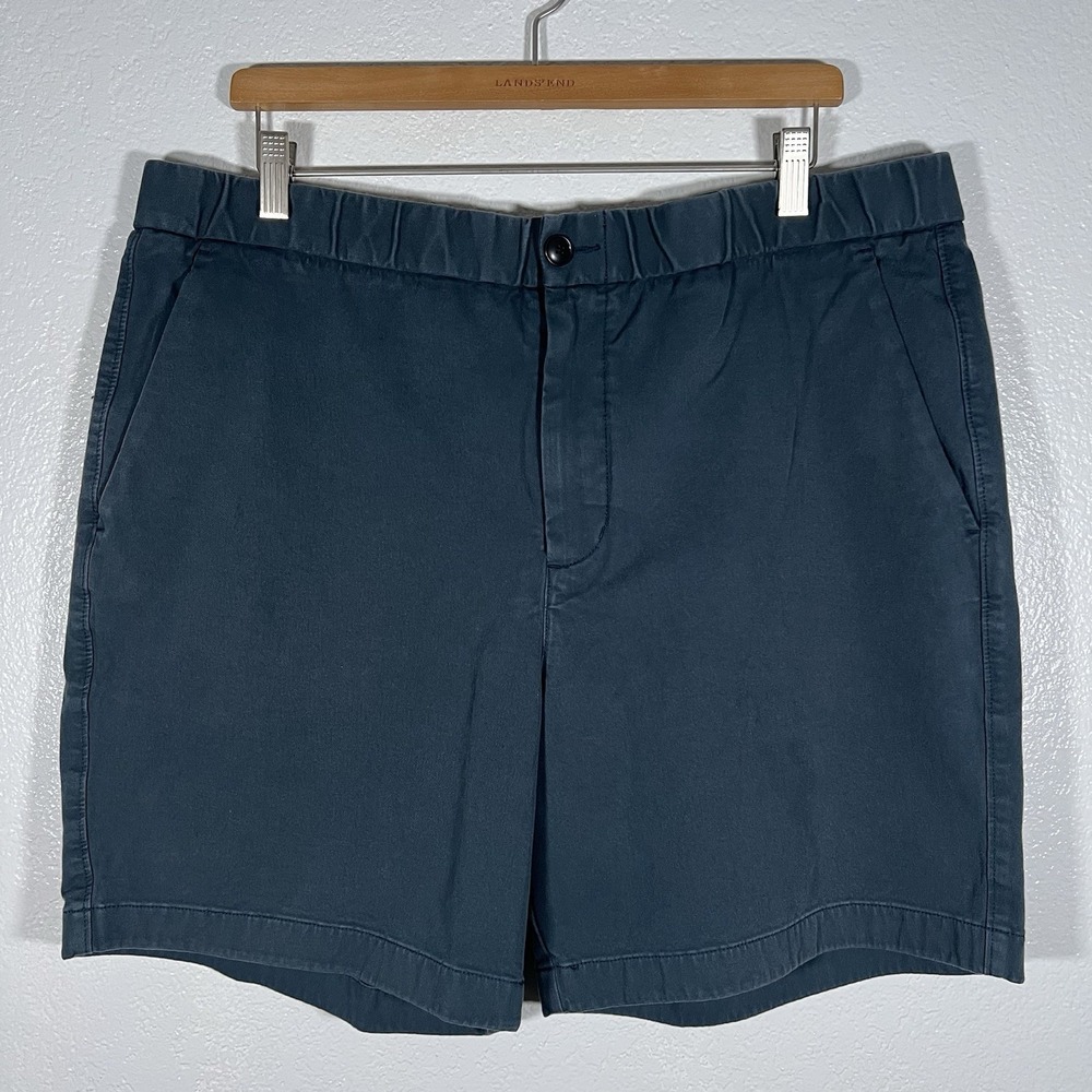 Everlane Men's Size XL Kingfisher Blue Pull On Performance Chino Shorts - Picture 3 of 9
